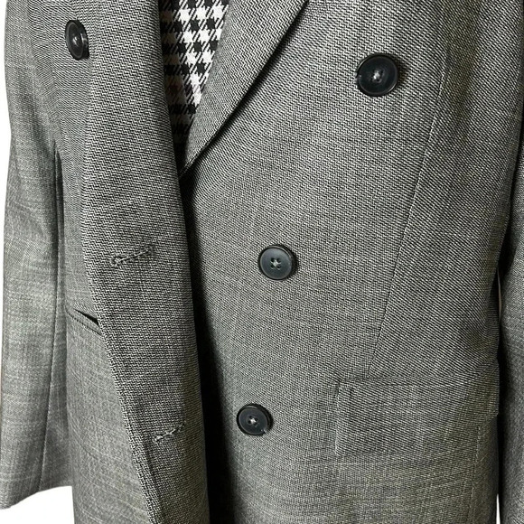 RW&CO blazer,NWT women size 10. Grey fitted double breast,office siren,career EC - Picture 9 of 16
